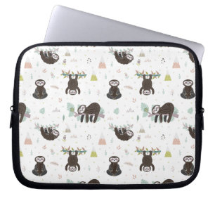 Sömnigt sött Slothmönster Laptop Fodral