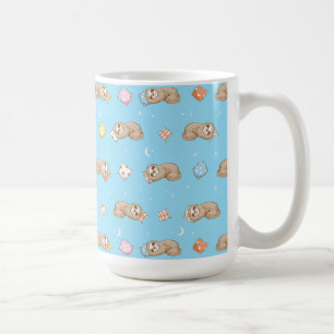 Sömnigt Time Slothmönster Kaffemugg