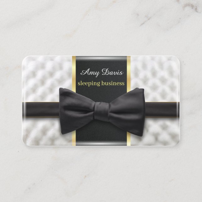 Sömnindustrins svarta fjäril visitkort (Framsida)