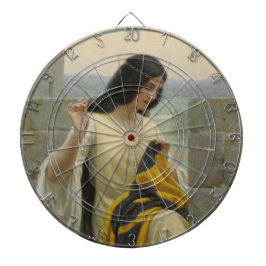 Sömning av Flagga (medeltida kvinnor) Darttavla