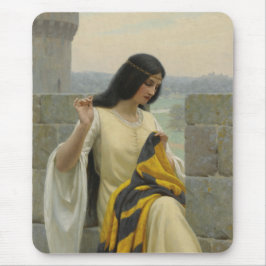 Sömning av Flagga (medeltida kvinnor) Musmatta