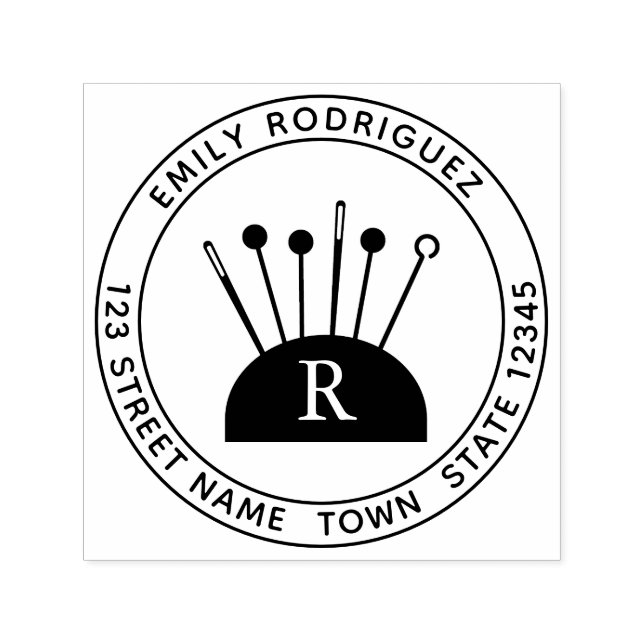 Sömningssjälvbläckgummi Frimärke Självfärgande Stämpel (Design)