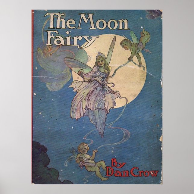 Somnium Bokar - Dan Kråka Måne Fairy Poster (Framsidan)