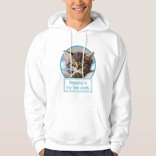 Sömnkattunge Hoodie (Framsida)