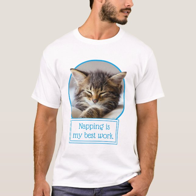 Sömnkattunge T Shirt (Framsida)