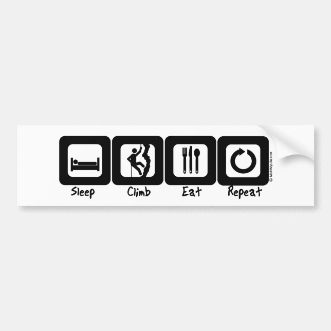 Sömnklättringen äter repetition bildekal (Framsidan)