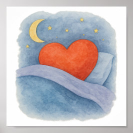 Sömnlig, raring poster