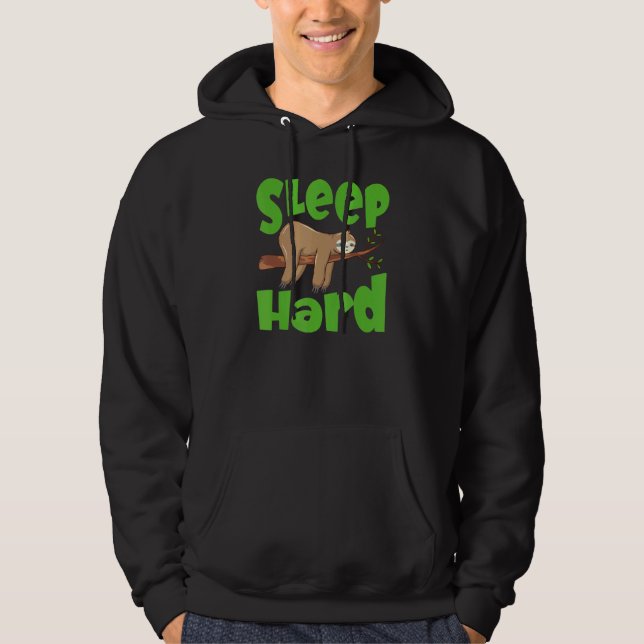 Sömnlös hård sömnavstötning hoodie (Framsida)