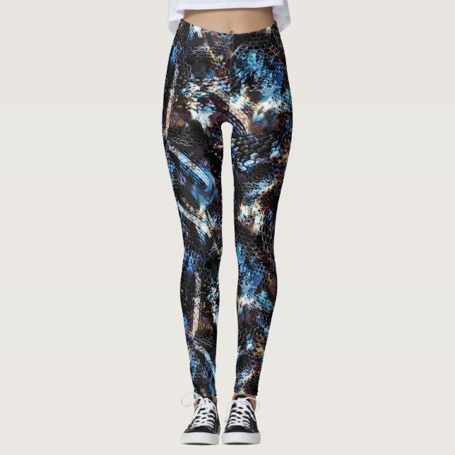 Sömnlös ormreptilödpython leggings (Framsida)