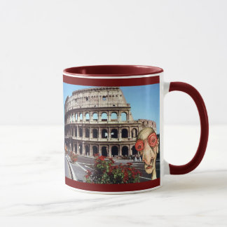 Sömnlös person besöker Rome Colisseum Mugg