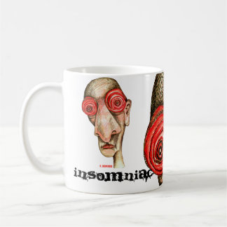 Sömnlös person kaffemugg