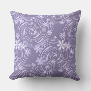 Sömnlös vivel lavander färg blommor flora kudde