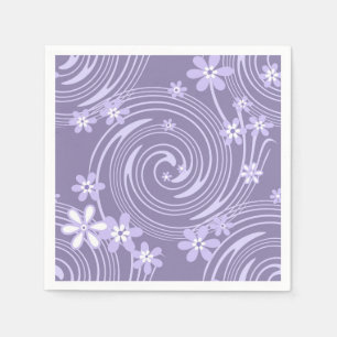 Sömnlös vivel lavander färg blommor flora pappersservett