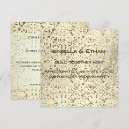 Sömnlöshet och beige små fyrkanter eller plattor inbjudningar