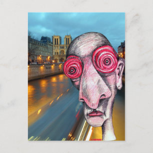 Sömnlöst hövdat för Notre Dame Vykort