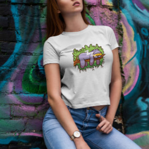 Sömnmask, långsam Tecknad T Shirt