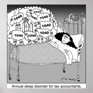 Sömnoordning för skattaccountants/ poster