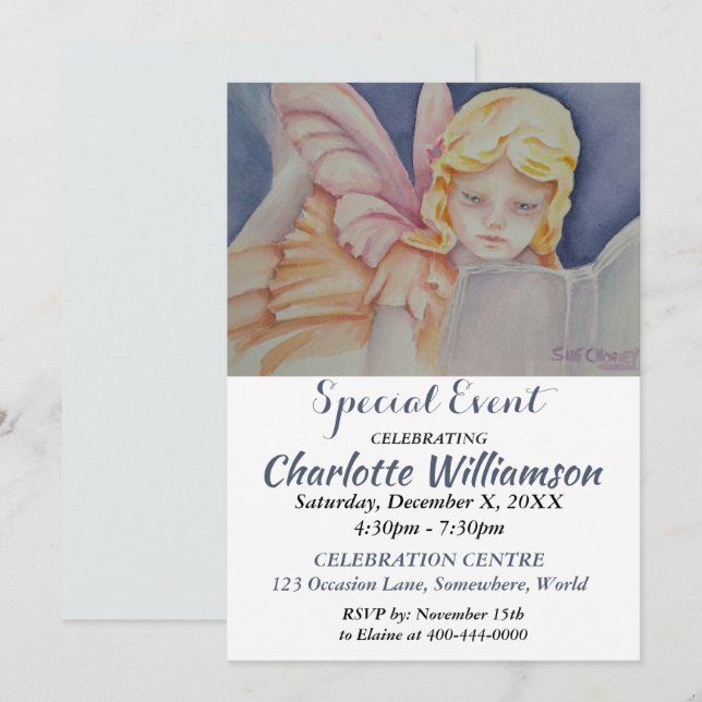 SÖMNÖVERPARTY EVENEMANGSINVITATION INBJUDNINGAR (Fram/baksida)