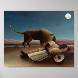 Sömnpiskan Henri Rousseau Poster