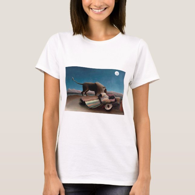 Sömnpiskan Henri Rousseau T Shirt (Framsida)