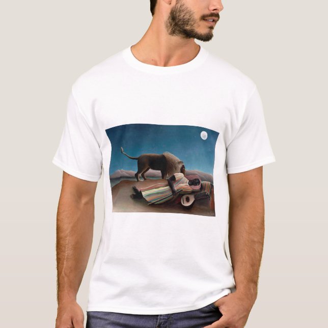 Sömnpiskan Henri Rousseau T Shirt (Framsida)