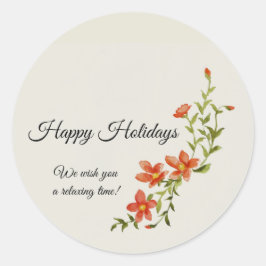 Sömnplatta hälsningskort runt klistermärke