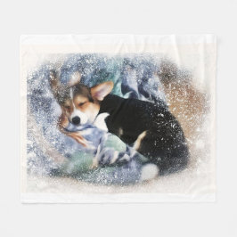 Sömnsvetsare Corgi Fleecefilt