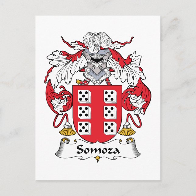 Somoza Family Crest Vykort (Framsida)