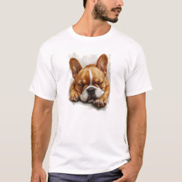 Sömpande Fransk Bulldog T-Shirt