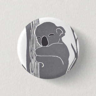 Sömpande Koala Button Knapp