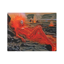 ’Sömpande magma’ - Volcanic Woman Porträtt