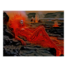 ’Sömpande magma’ - Volcanic Woman Porträtt