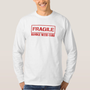 Sömtålig förpackning - hantera med försiktighet t shirt