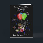 SON 21:E BIRTHDAY-KORT KORT<br><div class="desc">KAN ANPASSAS.</div>