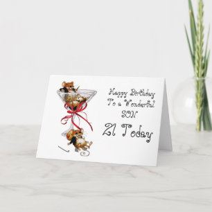 SON 21:E BIRTHDAY-KORT KORT