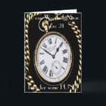 SON 21:E BIRTHDAY-KORT KORT<br><div class="desc">KAN ANPASSAS.</div>