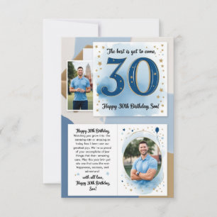 son 30-års födelsedagskort inbjudningar