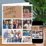 Son 7 Photo Collage Personlig Birthday Kort<br><div class="desc">Personligens födelsedagskort för din son (redigerbart). Fotomallen är redot för dig att lägga till 7 av dina favoritfoton och du kan även redigera SON om du vill säga namn. Inuti finns kortet "grattis på födelsedagen" och du har även möjlighet att lägga till ditt eget anpassningsbar-meddelande, din signering och namn. Den...</div>