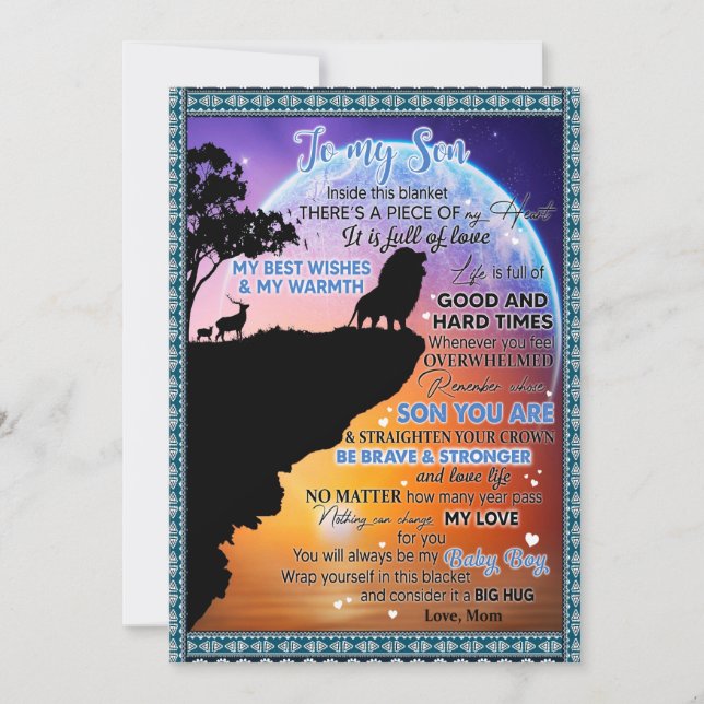 Son Älskare | För min son finns det en Biet i mitt Julkort (Framsida)