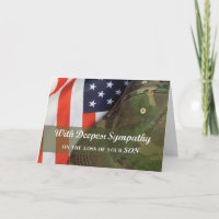 Son arméns militära soldat Sympathy Hat med Flagga