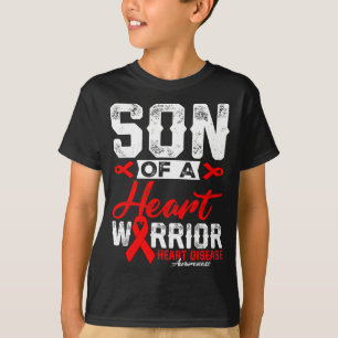 Son Av En Hjälte Krigares Hjärt Sjukdom Rött Band T Shirt