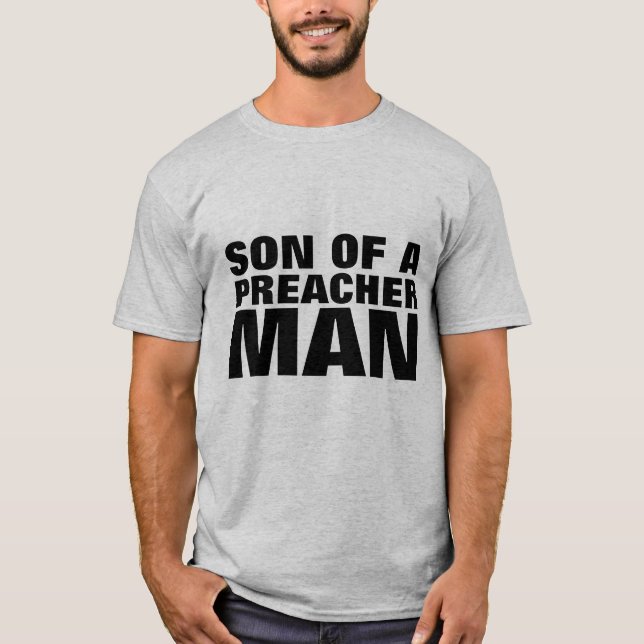SON AV EN PREACHER MAN Manar-Kjortor T Shirt (Framsida)