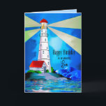 Son Birthday fyr Beacon of Light for Sea Kort<br><div class="desc">För Son Se andra kategorier med samma/liknande bilder för födelsedagar och andra uttryck.</div>