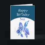 Son Birthday Önskemål (Fishs) Kom True Roligt Kort<br><div class="desc">Om du behöver ett födelsedagskort för din son som kärlek guldfisk,  akvariefisk eller bara fiskar är det en söt referens eller pun.  Må all din födelsedag fiska kom (önskemål) stämma.</div>