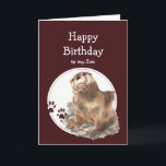 Son Birthday Otter Funny Animal Anpassningsbar Tex Kort<br><div class="desc">Grattis på födelsedagen Son till den i kärlek gillar inget "bättre" humorkort och roligt födelsedagskort för den son du kärlek som kärlek djur och/eller andra. Cute Watercolor Otter Animal,  Wildlife,  Nature</div>