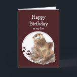 Son Birthday Otter Funny Animal Anpassningsbar Tex Kort<br><div class="desc">Grattis på födelsedagen Son till den i kärlek gillar inget "bättre" humorkort och roligt födelsedagskort för den son du kärlek som kärlek djur och/eller andra. Cute Watercolor Otter Animal,  Wildlife,  Nature</div>