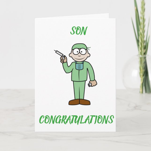 ***SON*** BLIR DOKTOR SÅ STOLT KORT (Framsida)