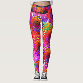 "[SON]blomkraft, ljusstark tickande solrosa Jesus Leggings