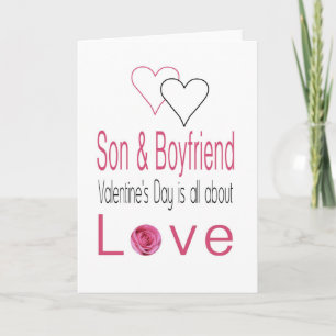 Son & Boyvän Glad Alla hjärtans dag Ro Helgkort