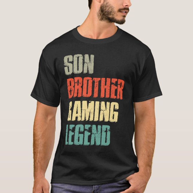 Son Brother Gamer Legend For Teenage Boys 2023 Gam T Shirt (Framsida)